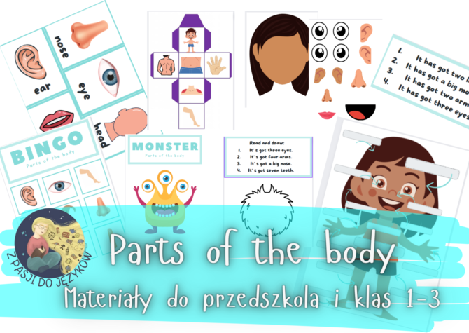 Parts Of The Body Cz Ci Cia A Po Angielsku Przedszkole Klasy