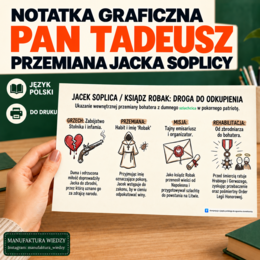 Przemiana Jacka Soplicy – darmowa notatka | Pan Tadeusz, język polski, powtórka, egzamin ósmoklasisty, klasa 7–8