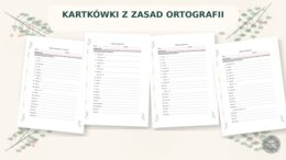 KARTKÓWKI Z ZASAD ORTOGRAFII