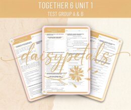 Profesjonalny Sprawdzian: Together 6 Unit 1 (Grupa A i B + Klucz) | Present Tenses & School