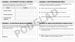 KARTA PRACY + KLUCZ W RYTMIE RUCHU KU ZDROWIU| edukacja zdrowotna