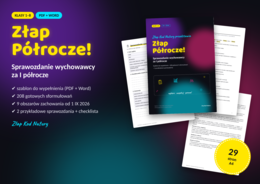 Sprawozdanie wychowawcy za I półrocze – szablon + 208 gotowych sformułowań | klasy 1–8, PDF + Word