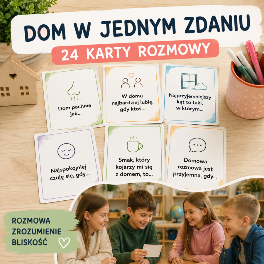 Dom w jednym zdaniu – 24 karty rozmowy