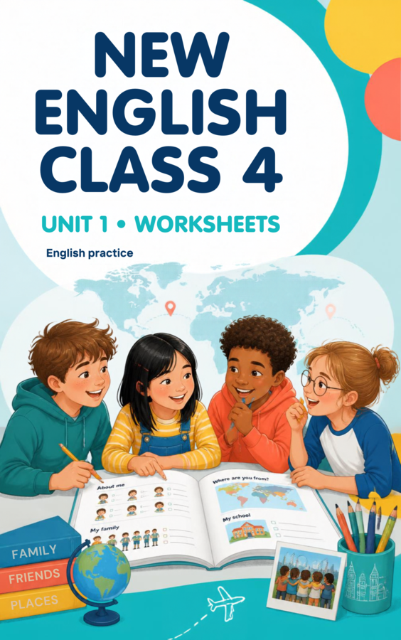 New English Class 4 – Unit 1 | Kompletny zestaw ćwiczeń do druku