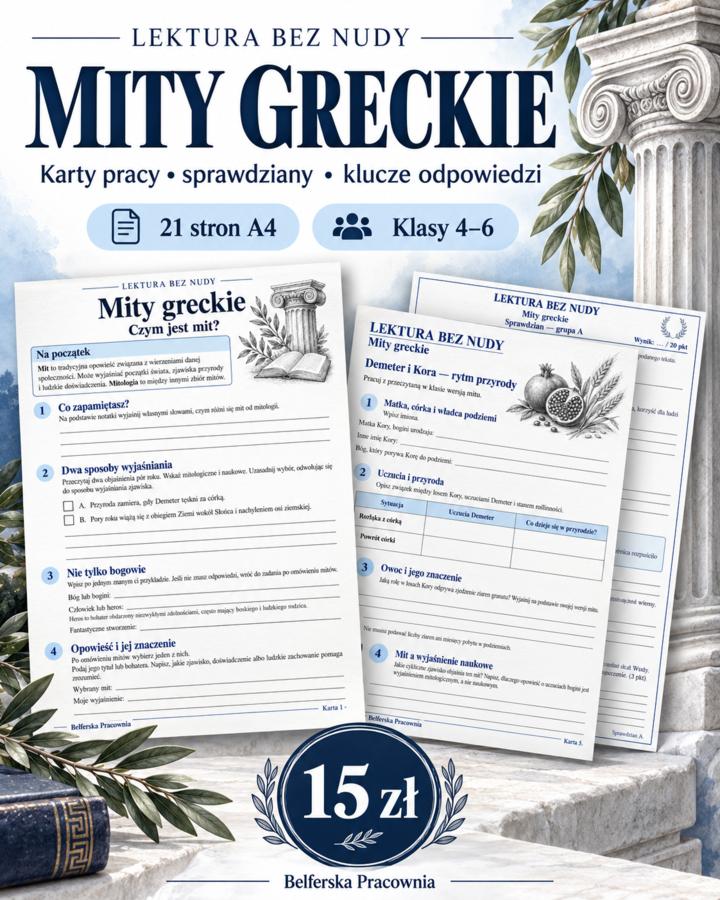 🏛️ MITY GRECKIE — LEKTURA BEZ NUDY