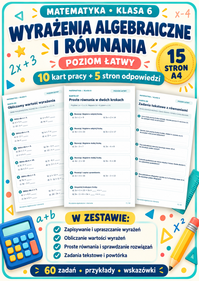 Wyrażenia algebraiczne kl.6