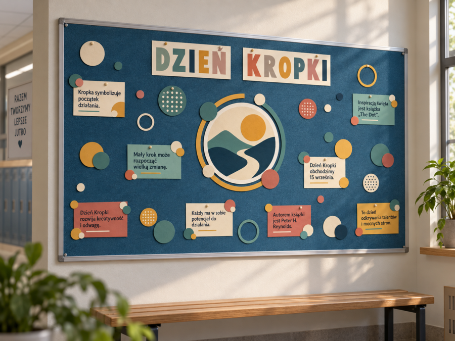 Dzień Kropki – dekoracja na tablicę szkolną / P06