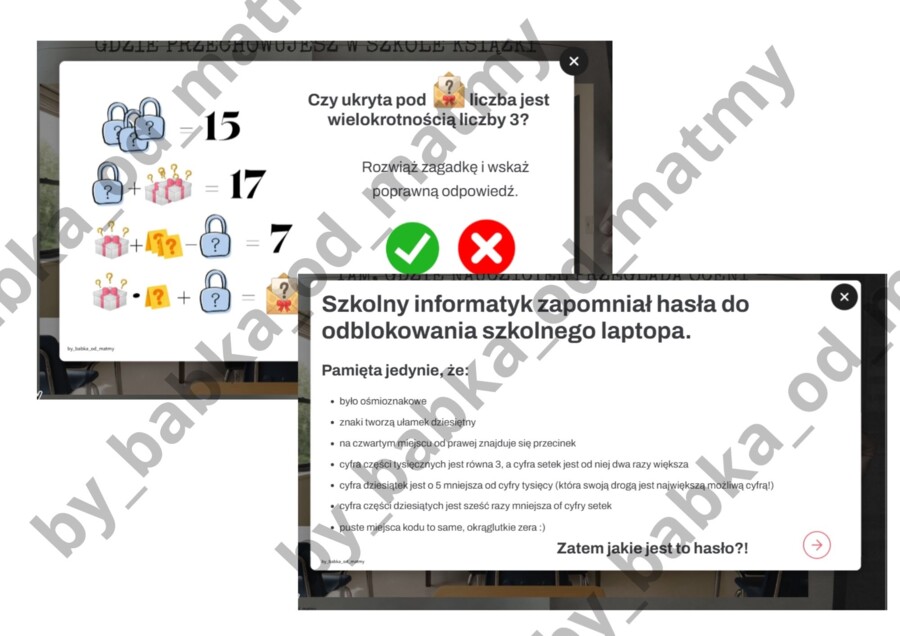Tajemnica sali matematycznej - ESCAPE ROOM ONLINE!