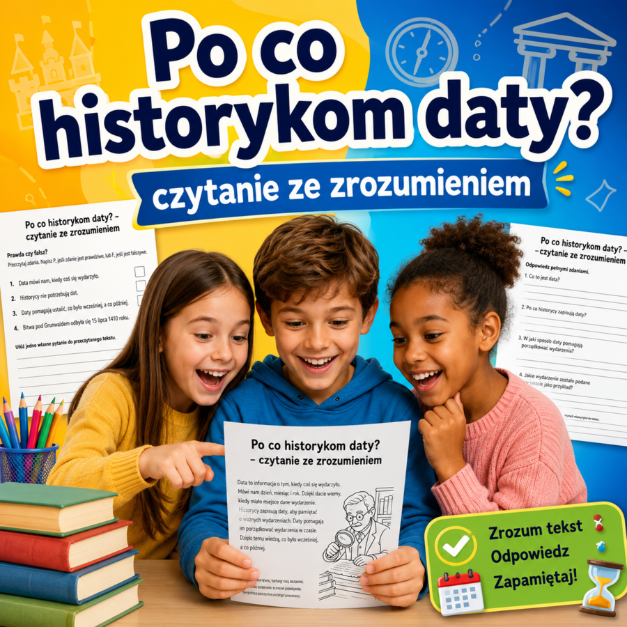 Po co historykom daty? – czytanie ze zrozumieniem