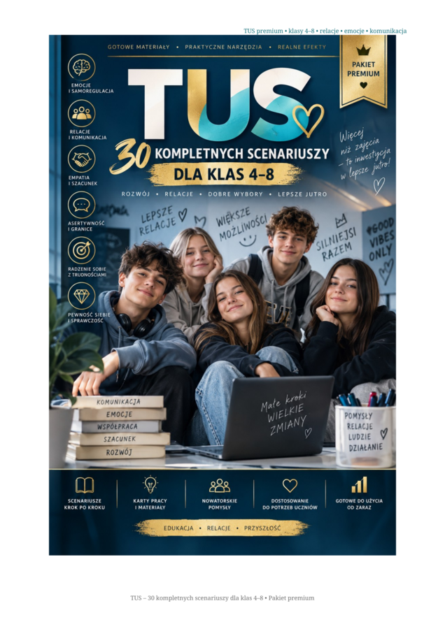 TUS - 30 scenariuszy dla klas 4-8