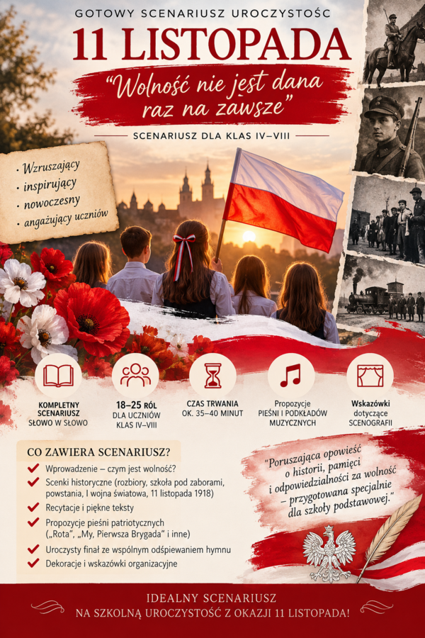 Scenariusz uroczystości - 11 listopada klasy 4-8