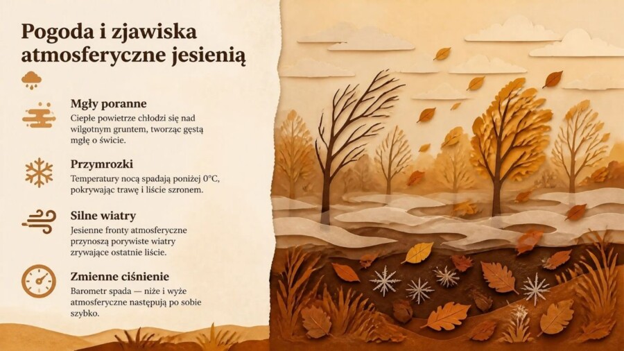 Jesień – prezentacja edukacyjna. Przyroda, zwierzęta, pogoda i tradycje