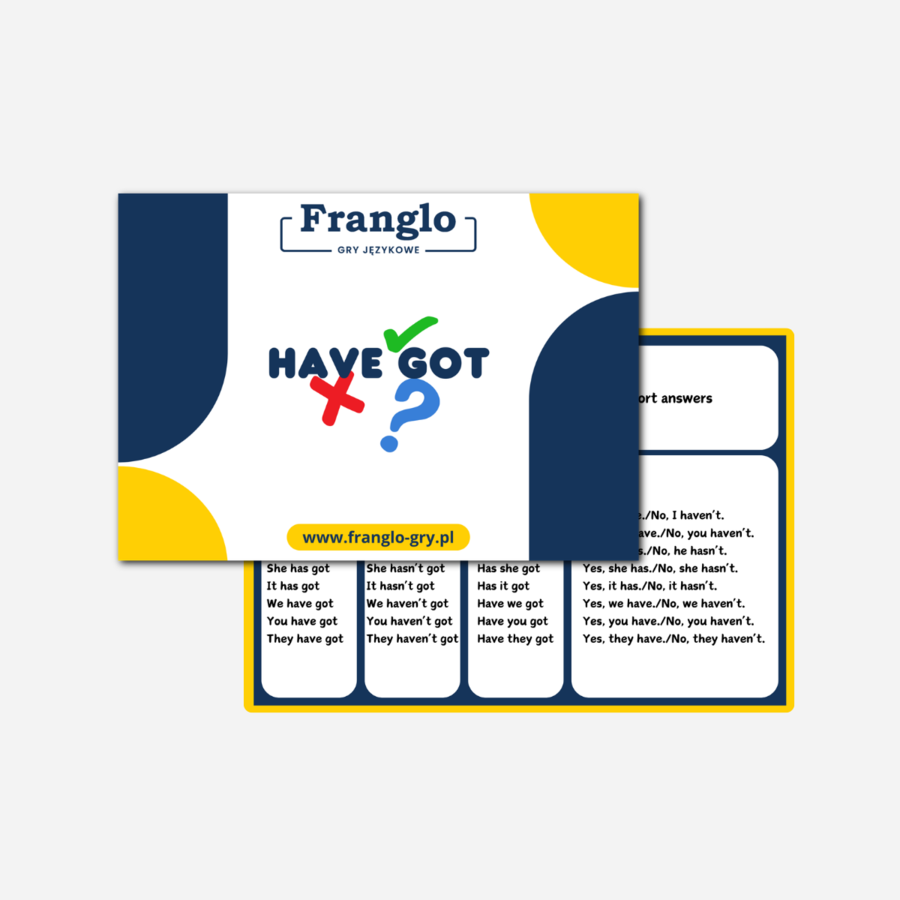 HAVE GOT - materiał gramatyczny na poziomie A1