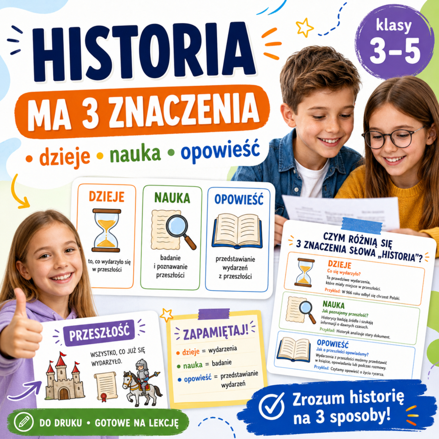 Historia ma 3 znaczenia – dzieje, nauka i opowieść