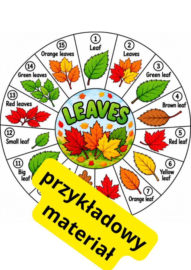 AUTUMN ACTIVITY PACK – Jesienny pakiet edukacyjny Bee Best - spinning Wheels,  wylicznka, naklejki - pacynki, zakładki, printouts