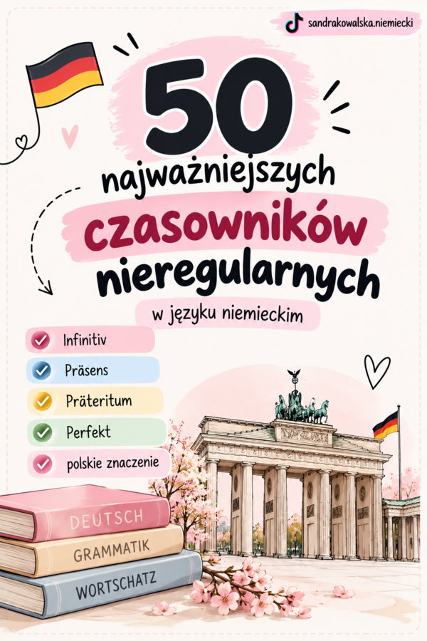 50 najważniejszych czasowników nieregularnych w języku niemieckim