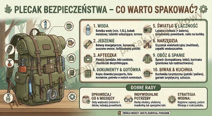 Plecak bezpieczeństwa_plecak ucieczkowy_prosta wersja