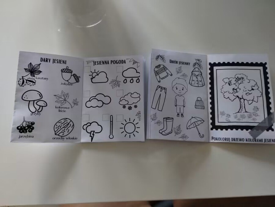 Książeczka jesienna- mini +a4
