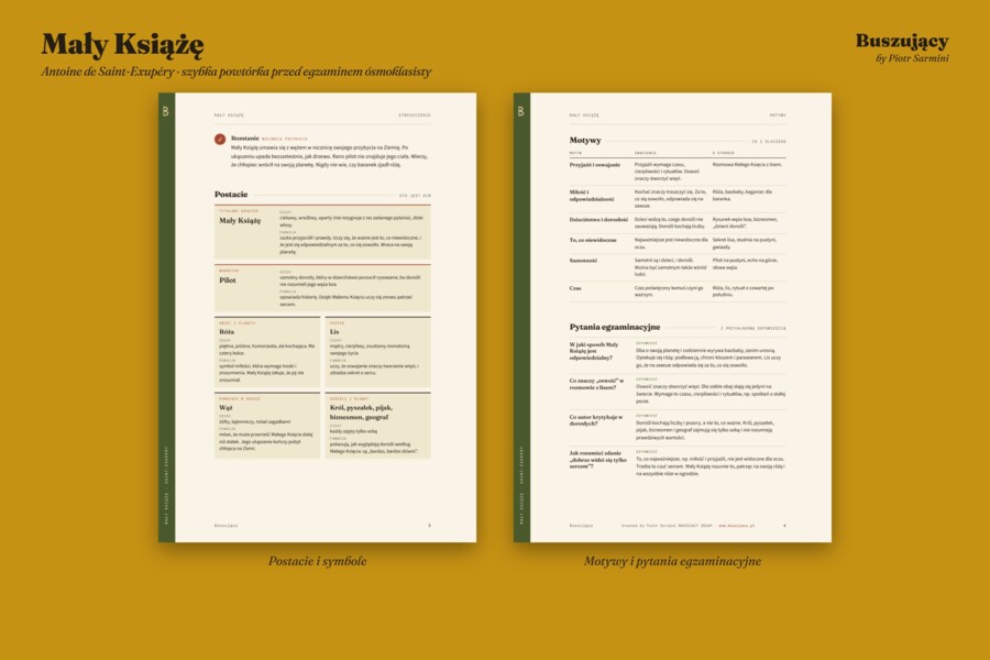 Mały Książę – Saint-Exupéry. Szybka powtórka przed egzaminem ósmoklasisty (PDF)