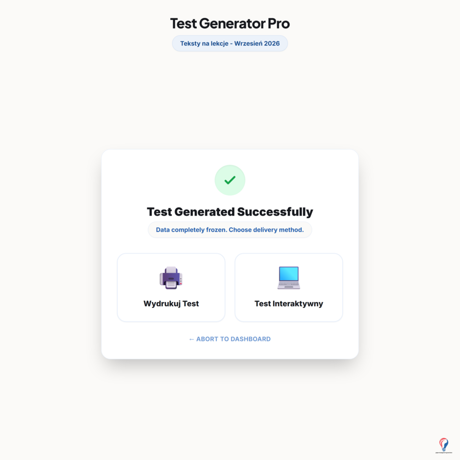 Generator testów, THE 3-LEVEL PRESS Issue #03
