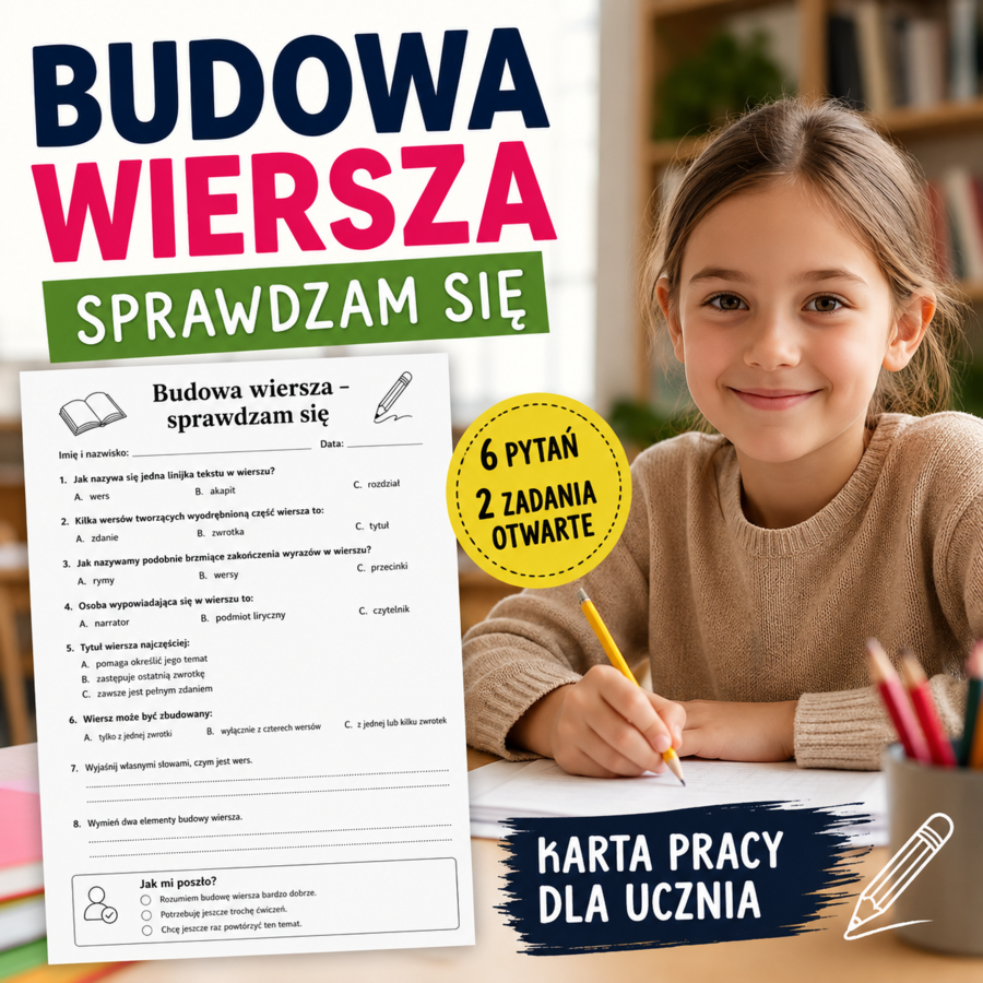 Budowa wiersza – sprawdzam się