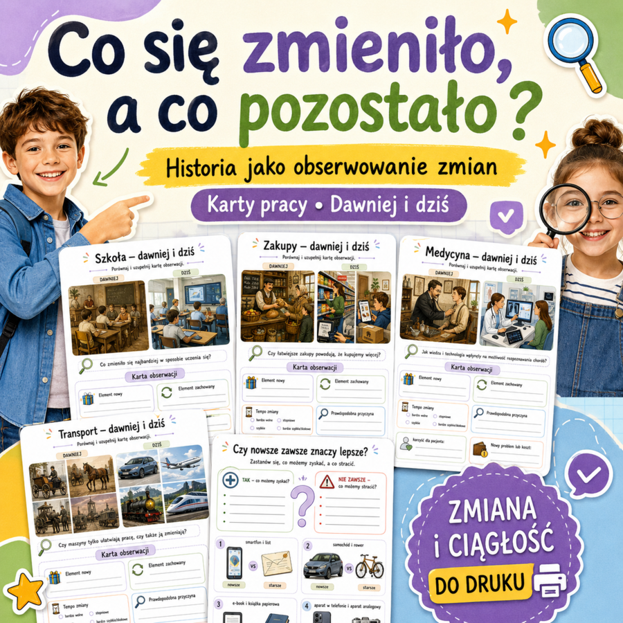 Co się zmieniło, a co pozostało? — historia jako obserwowanie zmian