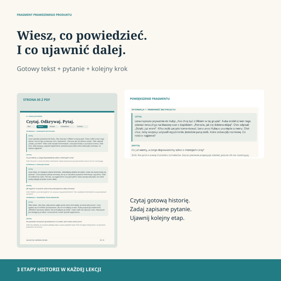 Zastępstwo bez przygotowania: Sala Decyzji | 6 lekcji, klasy 4-8