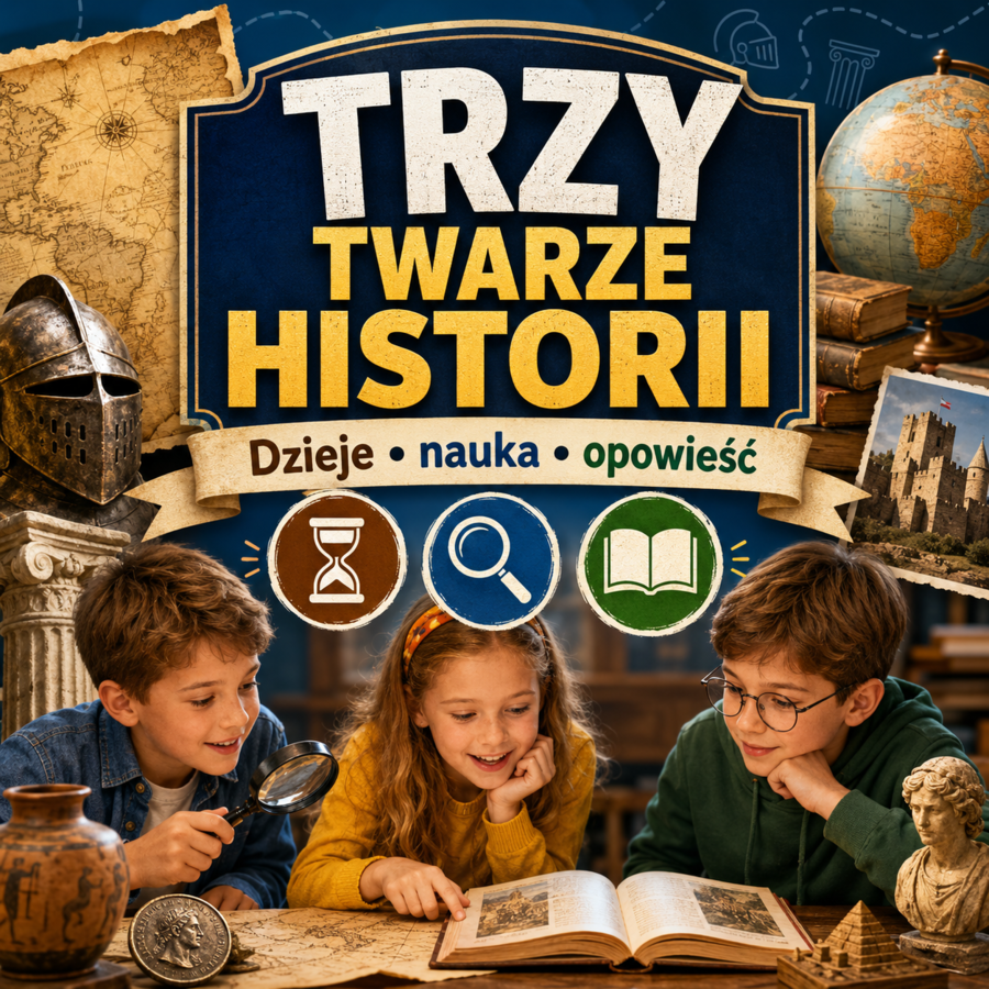 Trzy twarze historii — kompletna lekcja: dzieje, nauka i opowieść