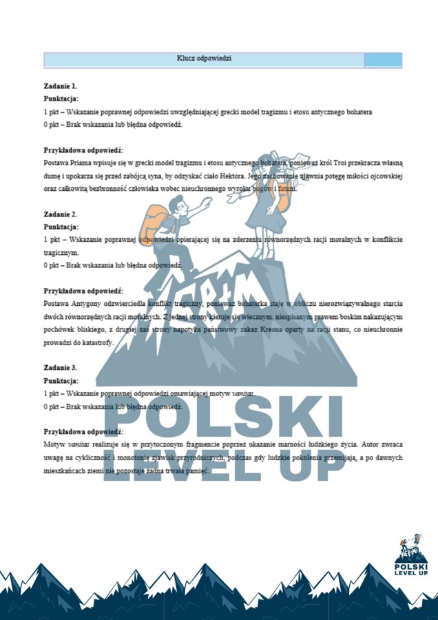 antyk_test 30 zadań (+podpunkty)+ przykładowe odpowiedzi_Polski Level Up