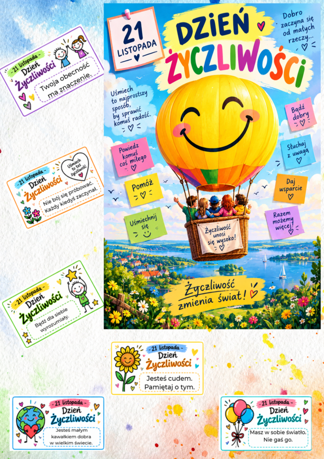 Dzień Życzliwości - plakat i karteczki