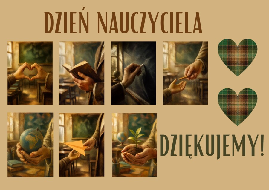 Gazetka na Dzień Nauczyciela  "Dziękujemy!"