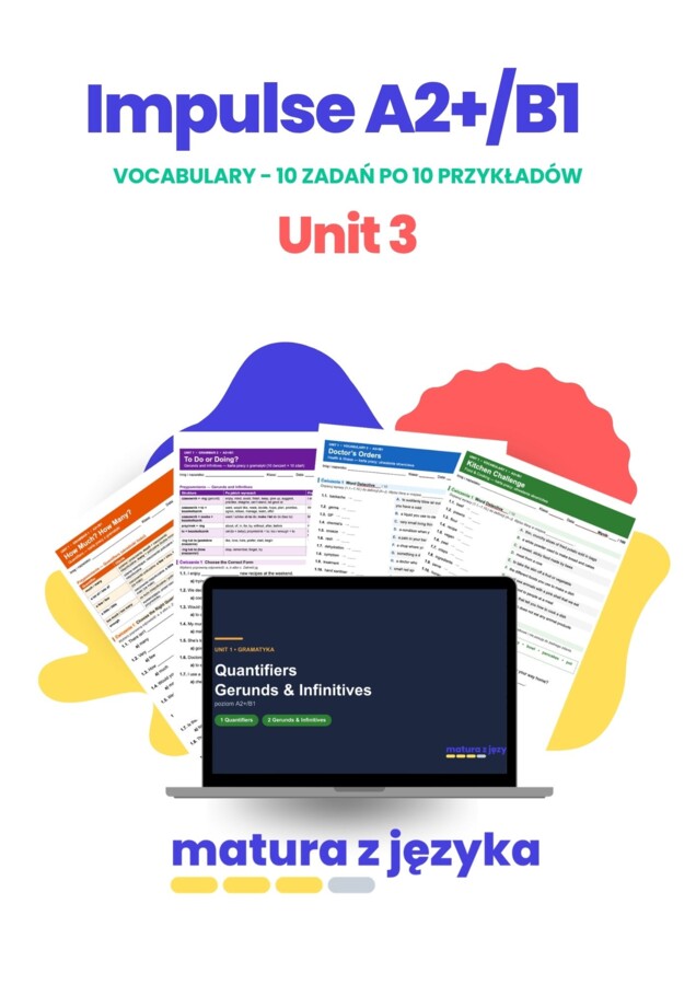 School, work and distance learning – słownictwo: szkoła i nauka zdalna, karta pracy z kluczem A2+/B1 (Impulse 2 Unit 3)