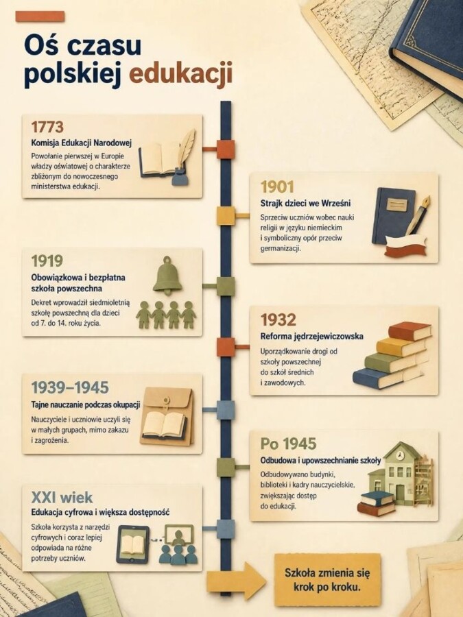 Dzień Edukacji Narodowej – historia polskiej edukacji od 1773 do dziś - gazetka edukacyjna