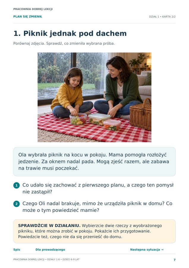 Plan się zmienił – rewalidacja i emocje. 24 sytuacje społeczne dla dzieci 6–9 lat