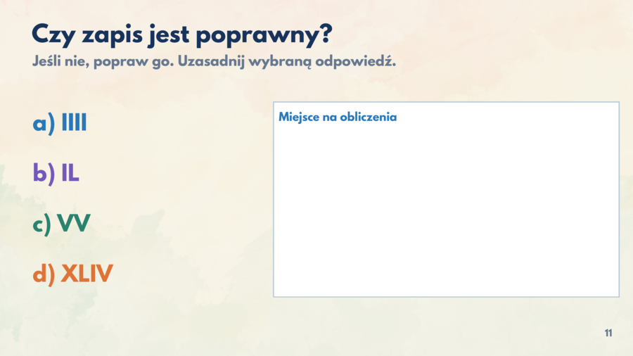 System rzymski. Prezentacja PDF z teorią, przykładami i zadaniami