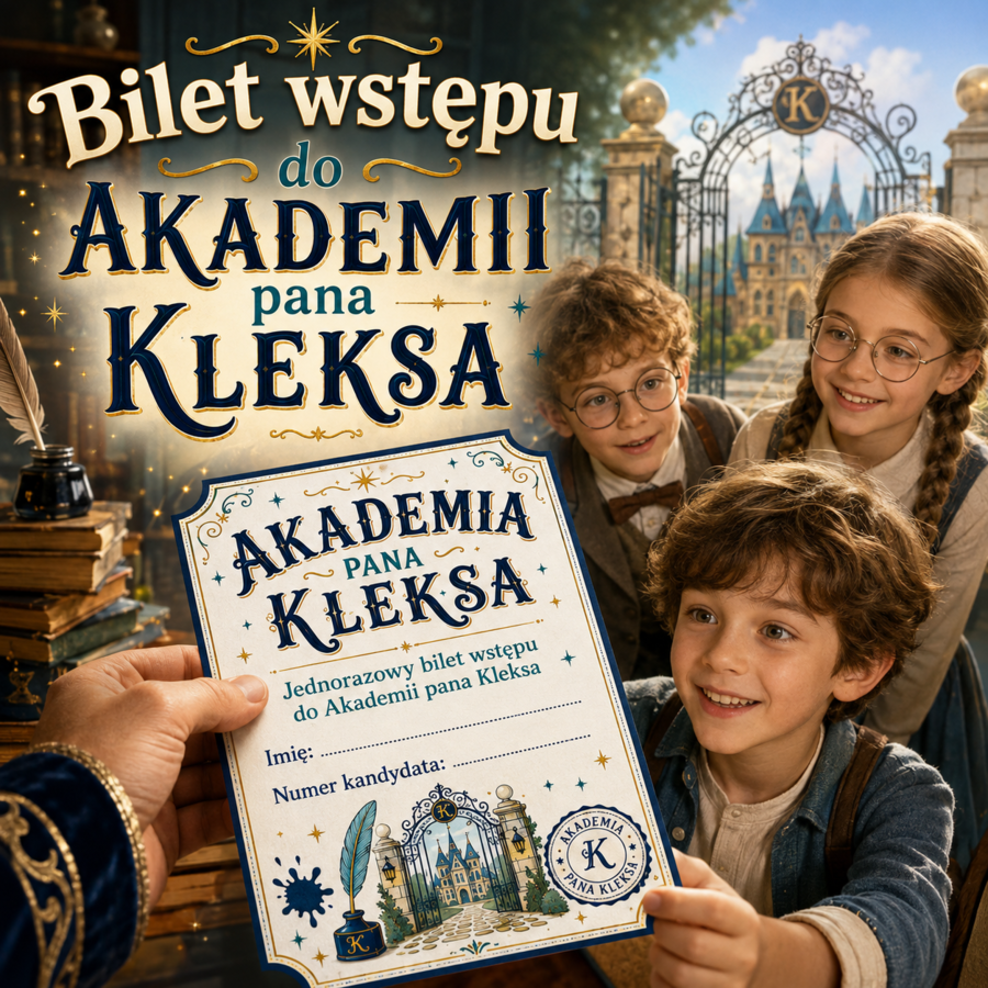 Bilet wstępu do Akademii pana Kleksa