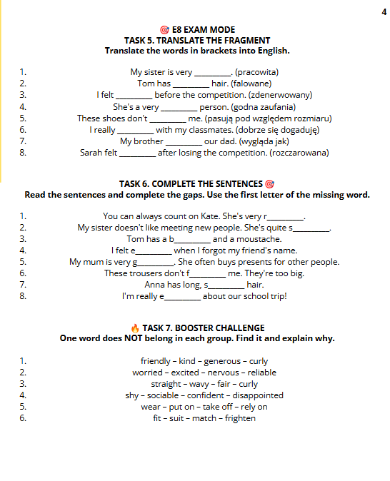 E8 Vocabulary Booster – kompleksowa powtórka słownictwa przed egzaminem ósmoklasisty