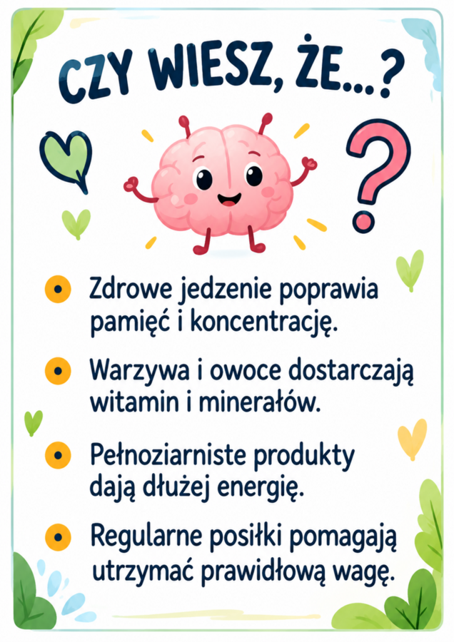 Gazetka ,,Nowe zasady żywienia w szkole''