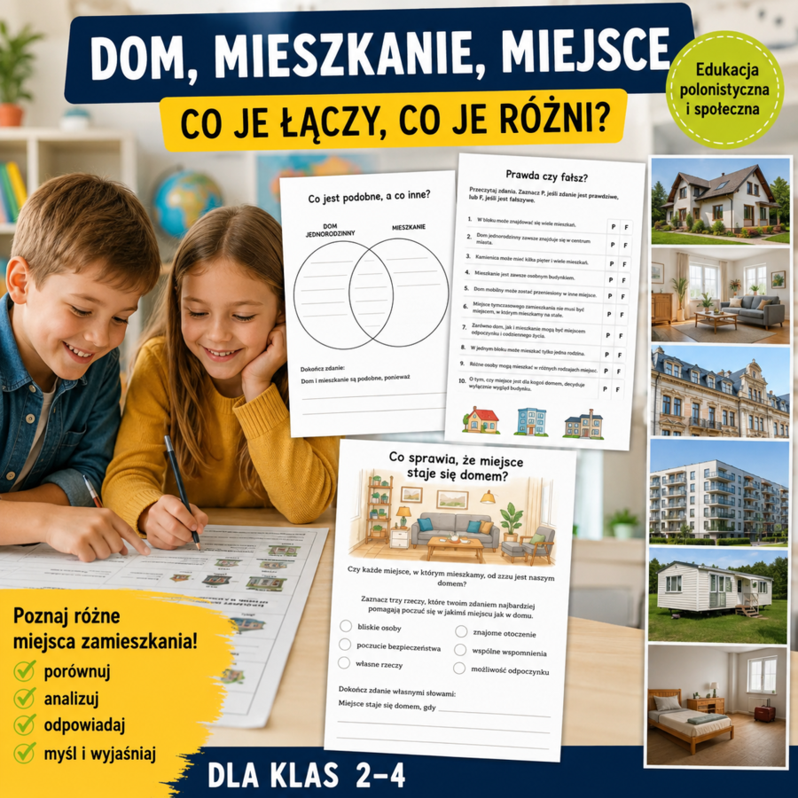 Dom, mieszkanie, miejsce — co je łączy, co je różni?