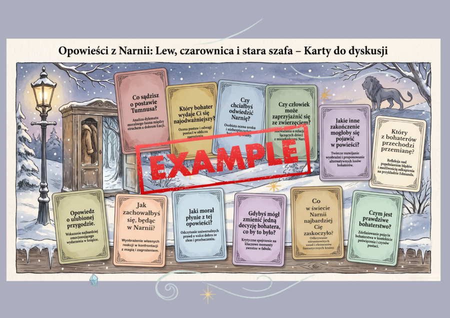 Plansza dyskusyjna, "Opowieści z Narnii", pdf