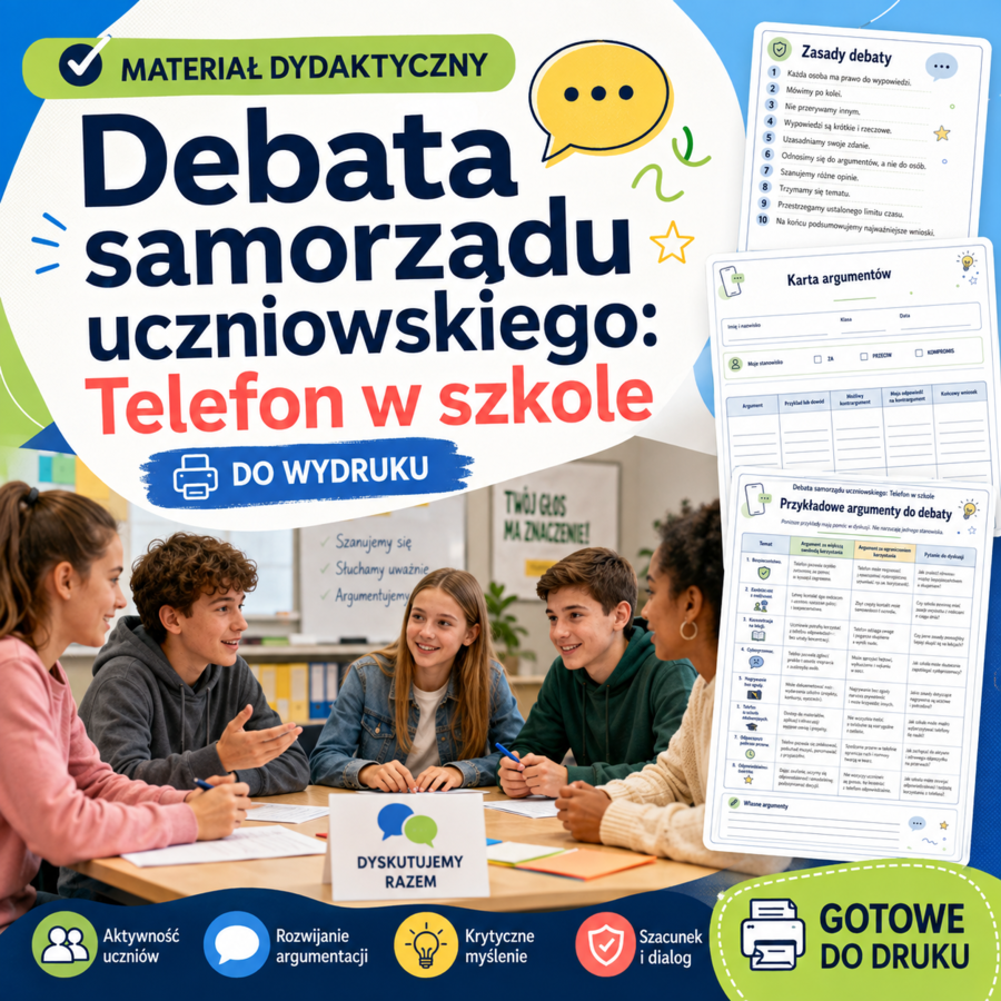 Debata samorządu: Telefon w szkole