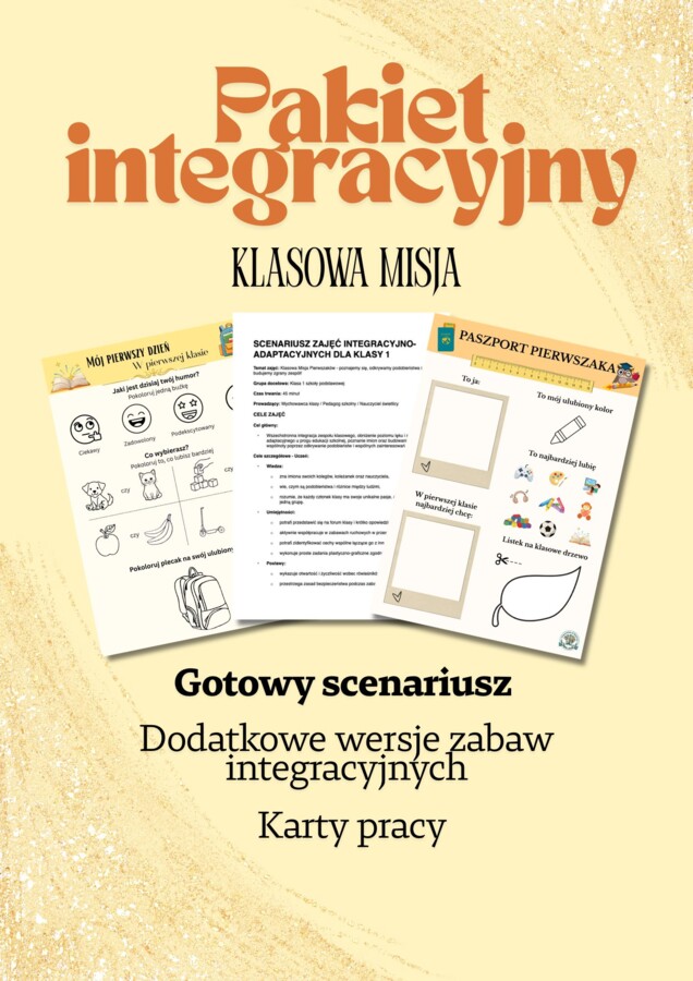 Pakiet Integracyjny na Start Roku (Scenariusz + Karty Pracy + Zabawy Ruchowe)