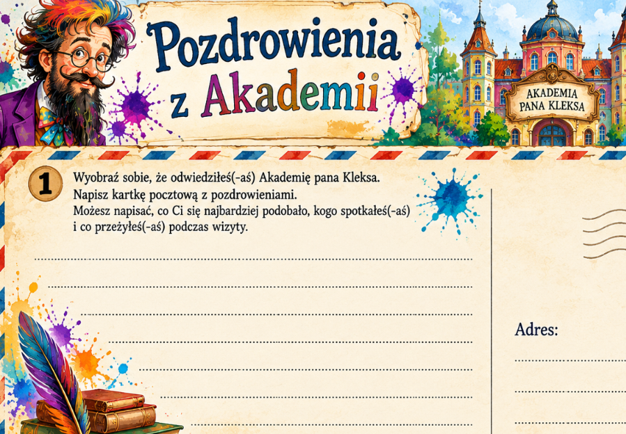 Pakiet materiałów do lektury "Akademia pana Kleksa"