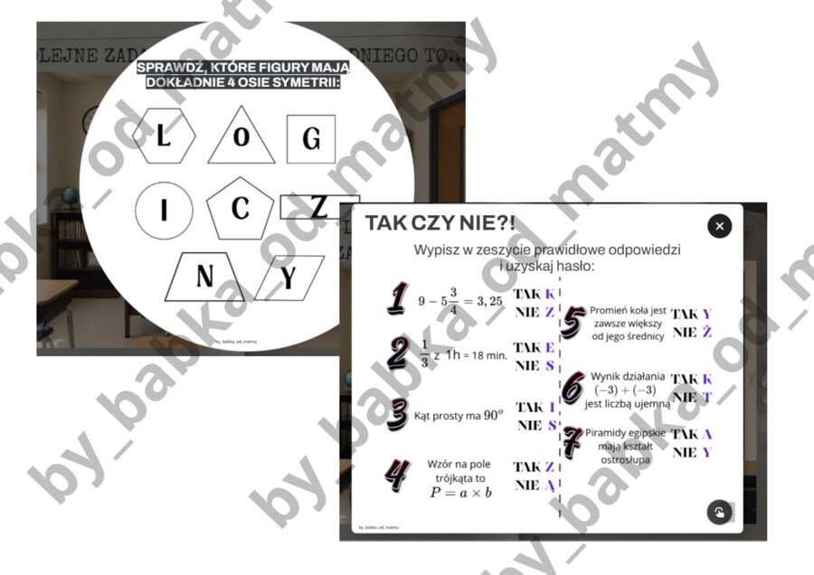 Tajemnica sali matematycznej - ESCAPE ROOM ONLINE!