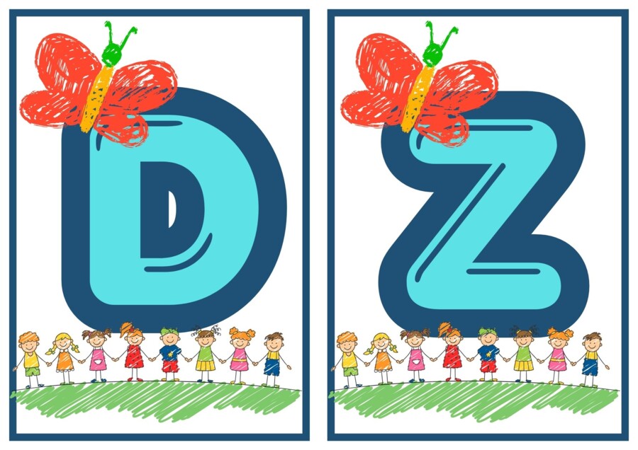 Baner dekoracyjny na Dzień Przedszkolaka: „Dzień Przedszkolaka” – kolorowe litery do druku