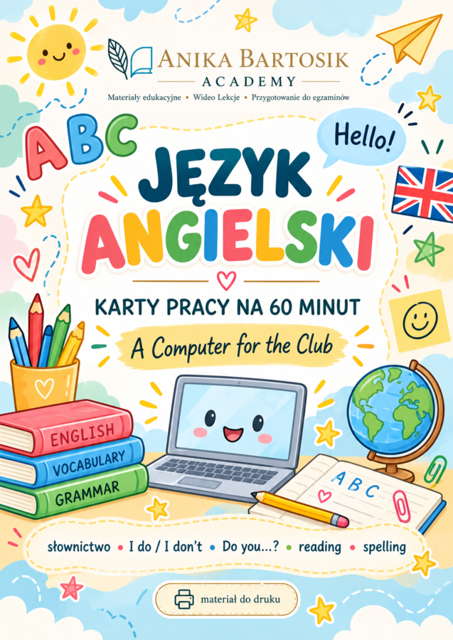 Język angielski – karty pracy na 60 minut „A Computer for the Club”