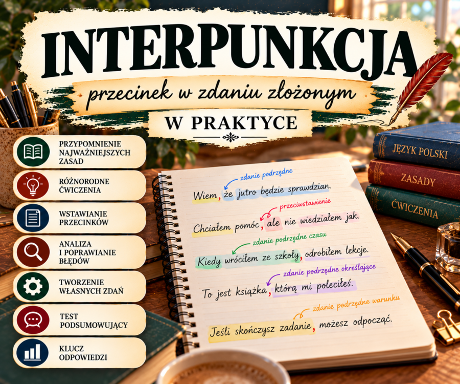 Interpunkcja – przecinek w zdaniu złożonym