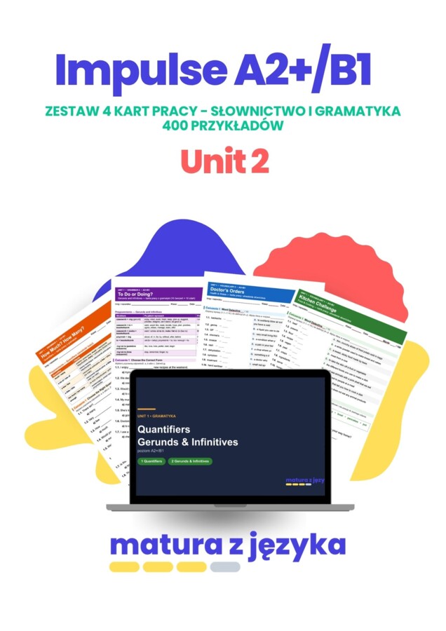 Impulse 2 Unit 2 – zestaw kart pracy z kluczem A2+/B1: personality adjectives, used to, Past Simple vs Past Continuous