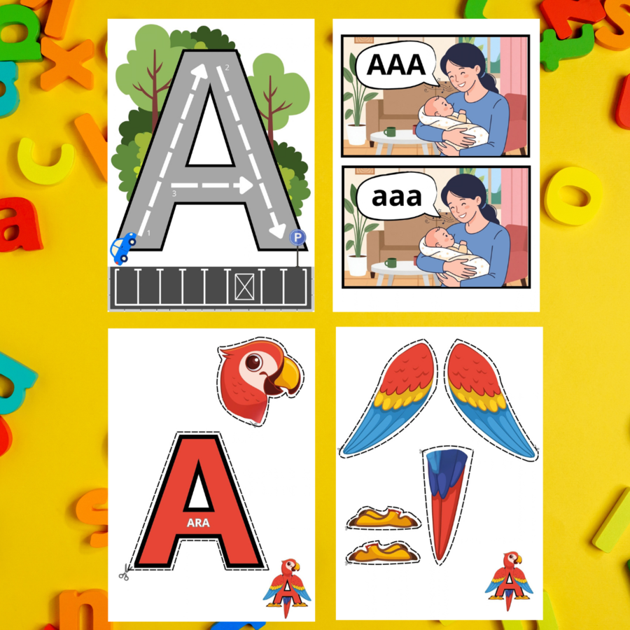 Samogłoska A - pakiet zabaw