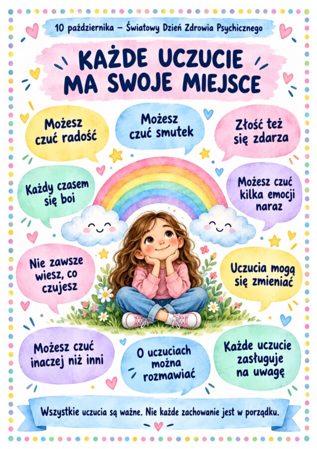 DZIEŃ ZDROWIA PSYCHICZNEGO - zestaw na gazetkę szkolną